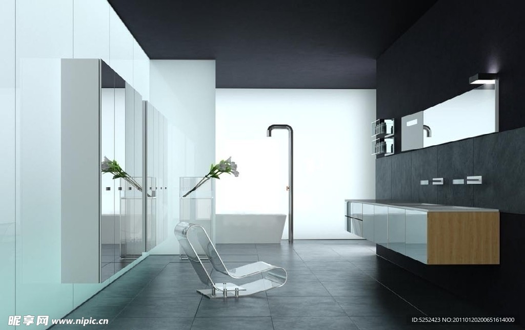 3D浴室场景模型