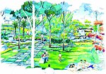 手绘景观