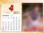 2011台历12月