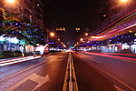 马路 灯火辉煌 炫彩 城市
