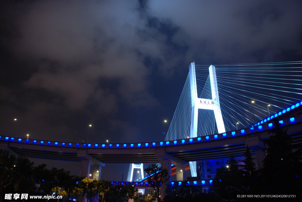 上海南浦大桥 LED夜景照明