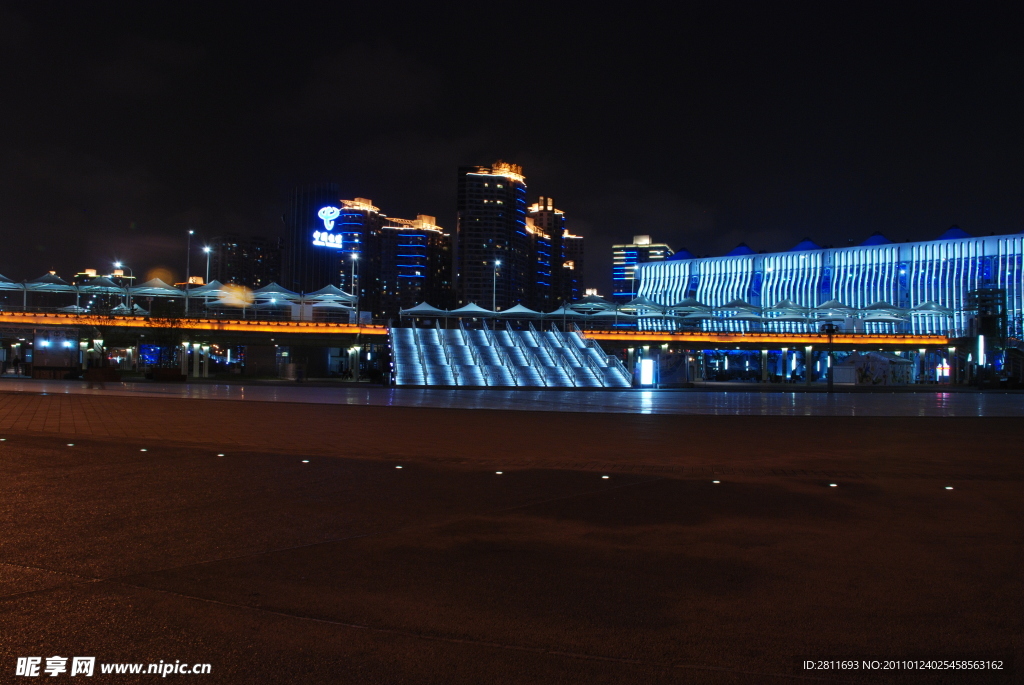 上海浦西高架步桥 LED夜景照明