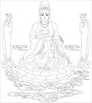观音双童