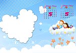 2011 2012双年台历快乐童年