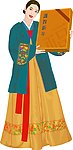 韩国女性插画
