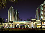 碧海云天大厦夜景效果图素材