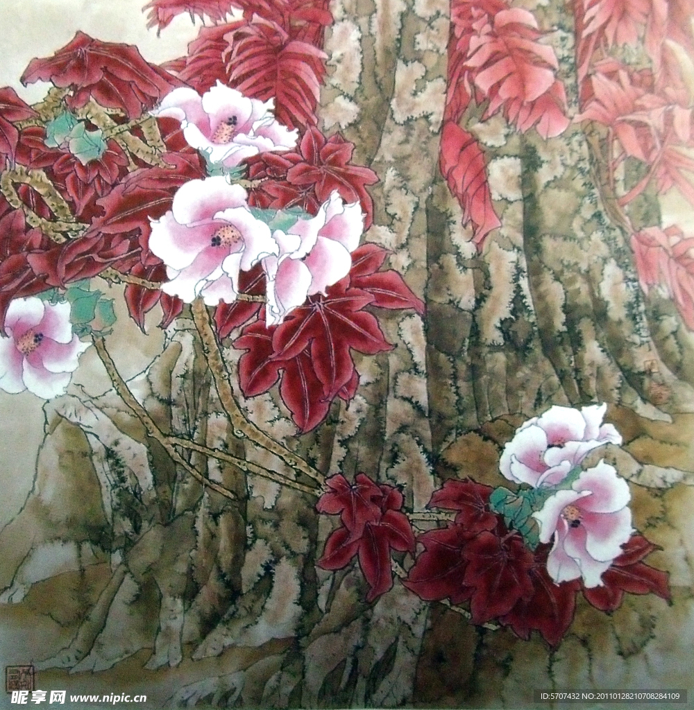 国画花草