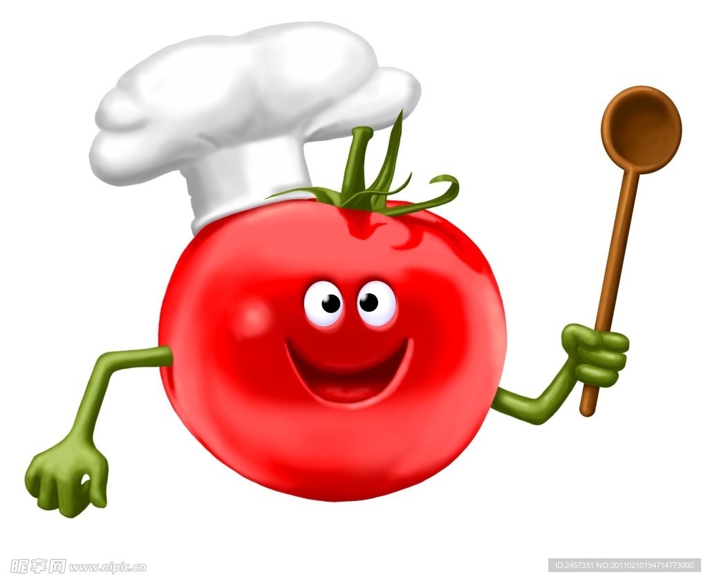 西红柿3d小人厨师