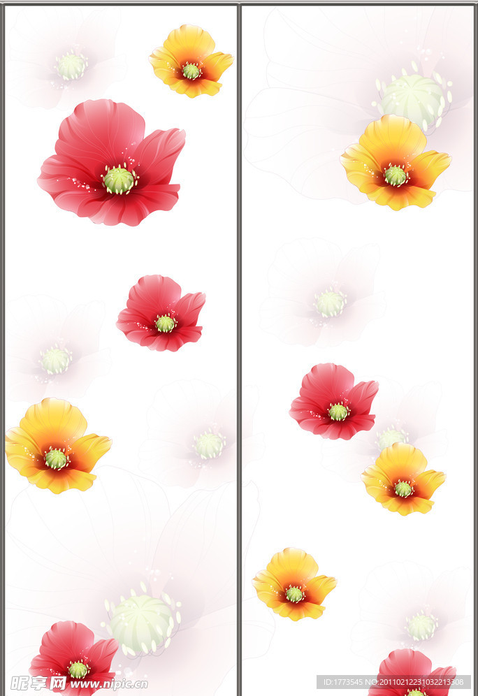 移门花朵