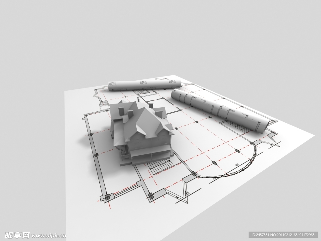 3d建筑别墅设计模型图纸