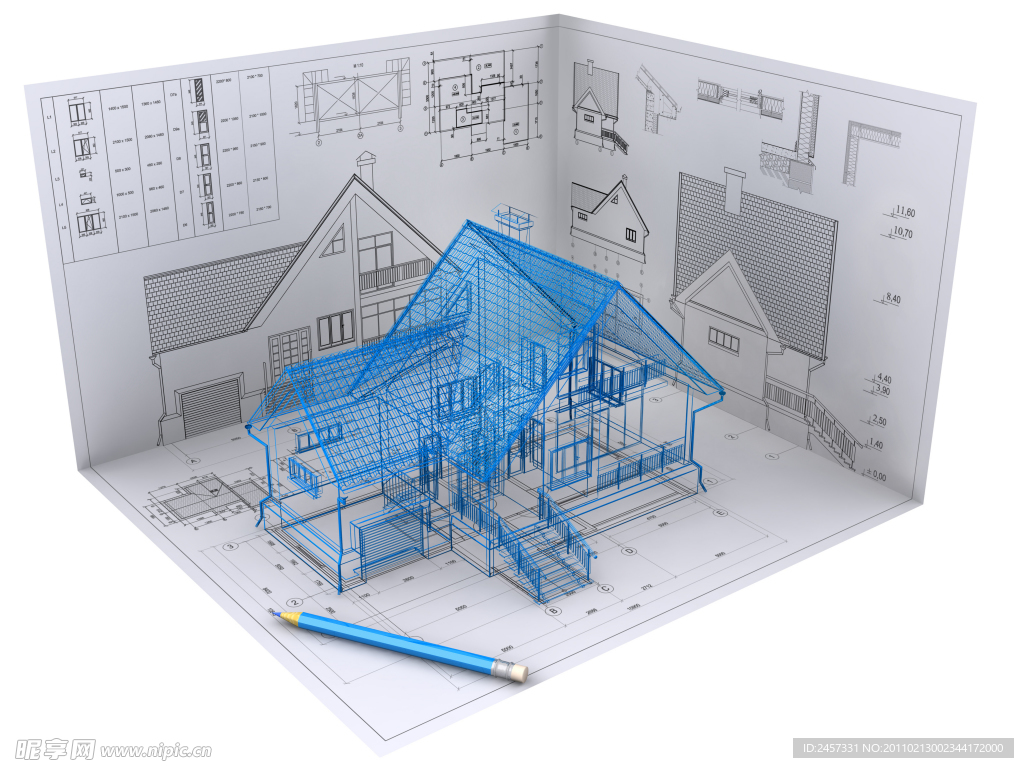 3d建筑别墅设计模型图纸