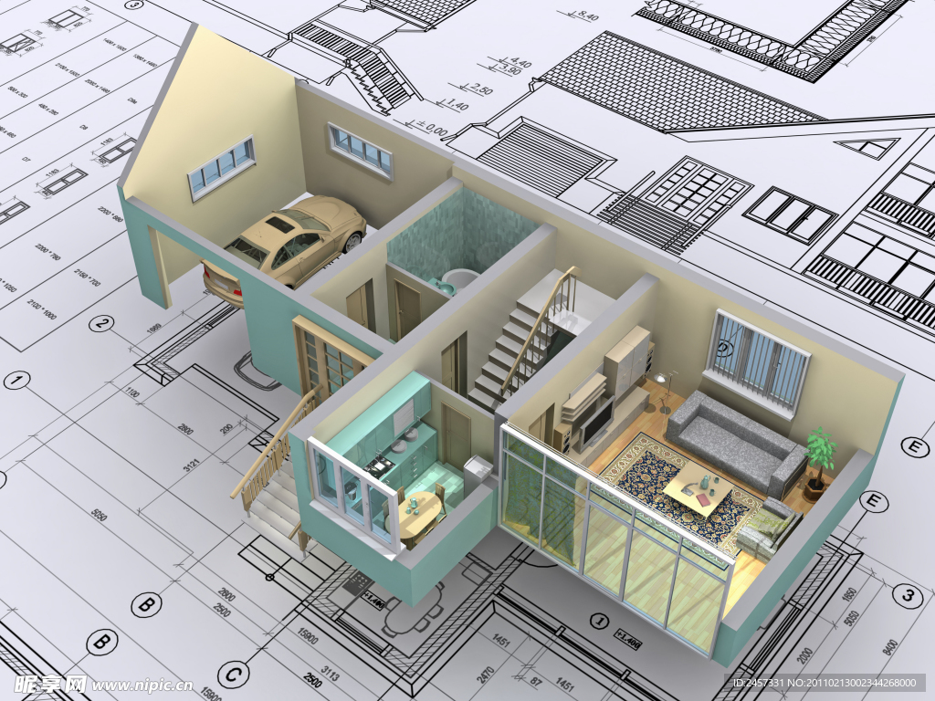 3d建筑别墅设计模型图纸