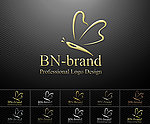 美容 蝴蝶 化妆品 标志 LOGO 设计