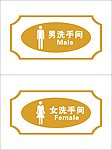洗手间指示牌