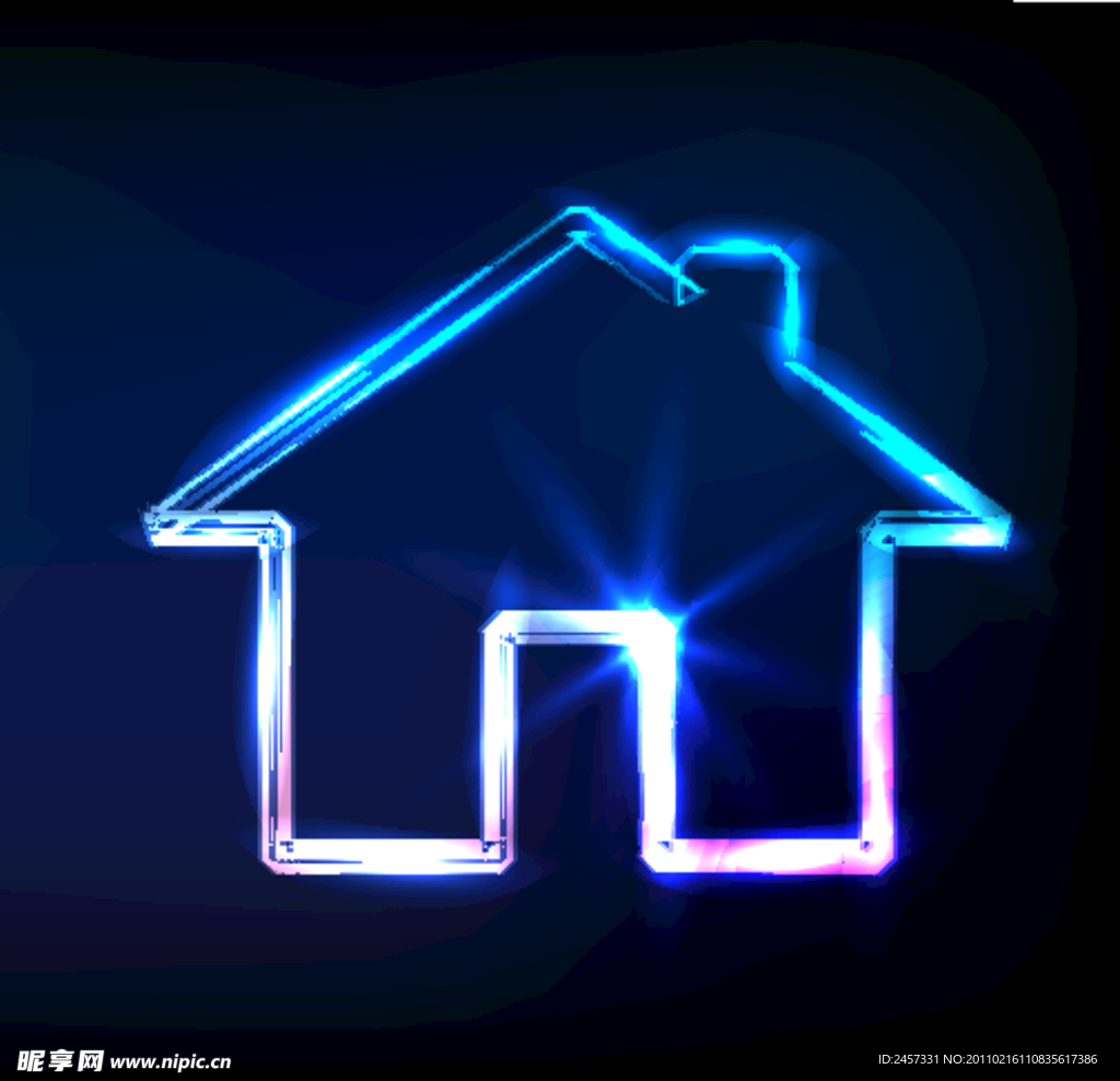 动感光线小屋