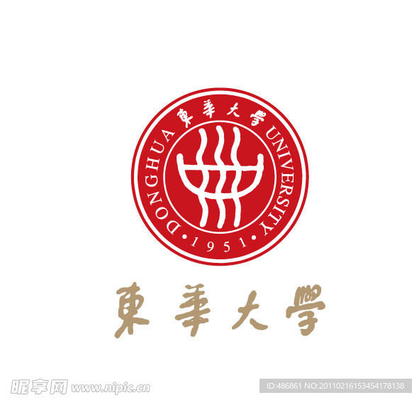 东华大学矢量标志