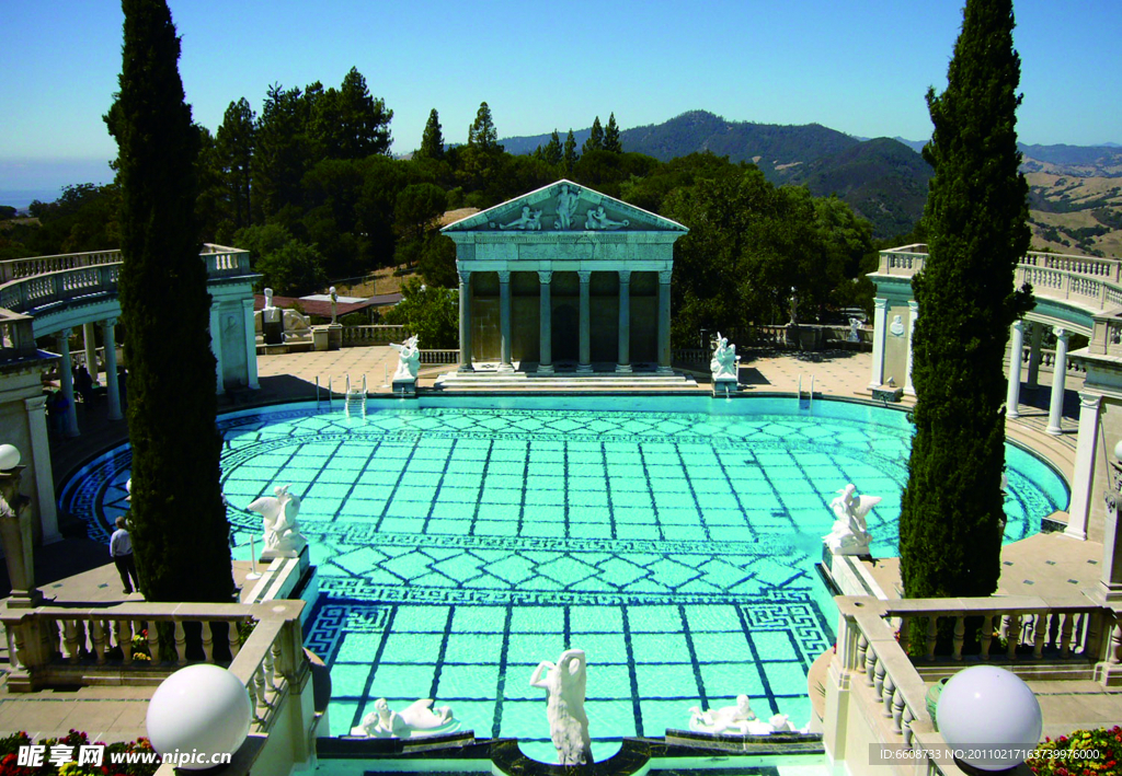 超美希腊风格游泳池