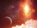 梦幻星球星空背景