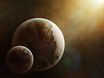 梦幻星球星空背景