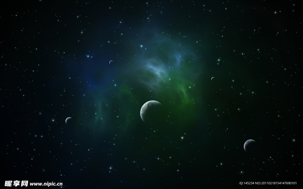 梦幻星球星空背景