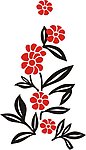艺术花墙贴