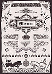 古典花纹边框花边装饰设计素材