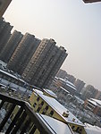 城市雪景