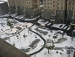 城市雪景