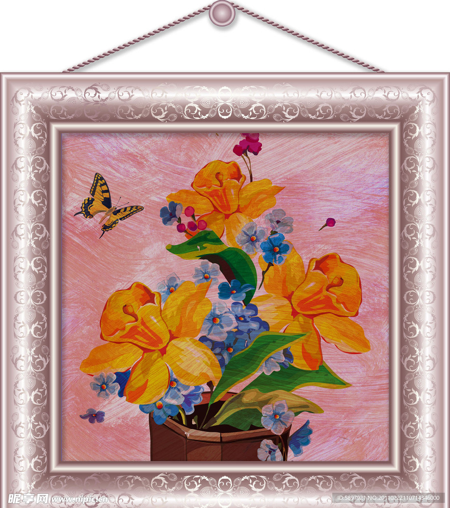 蝶恋花装饰画