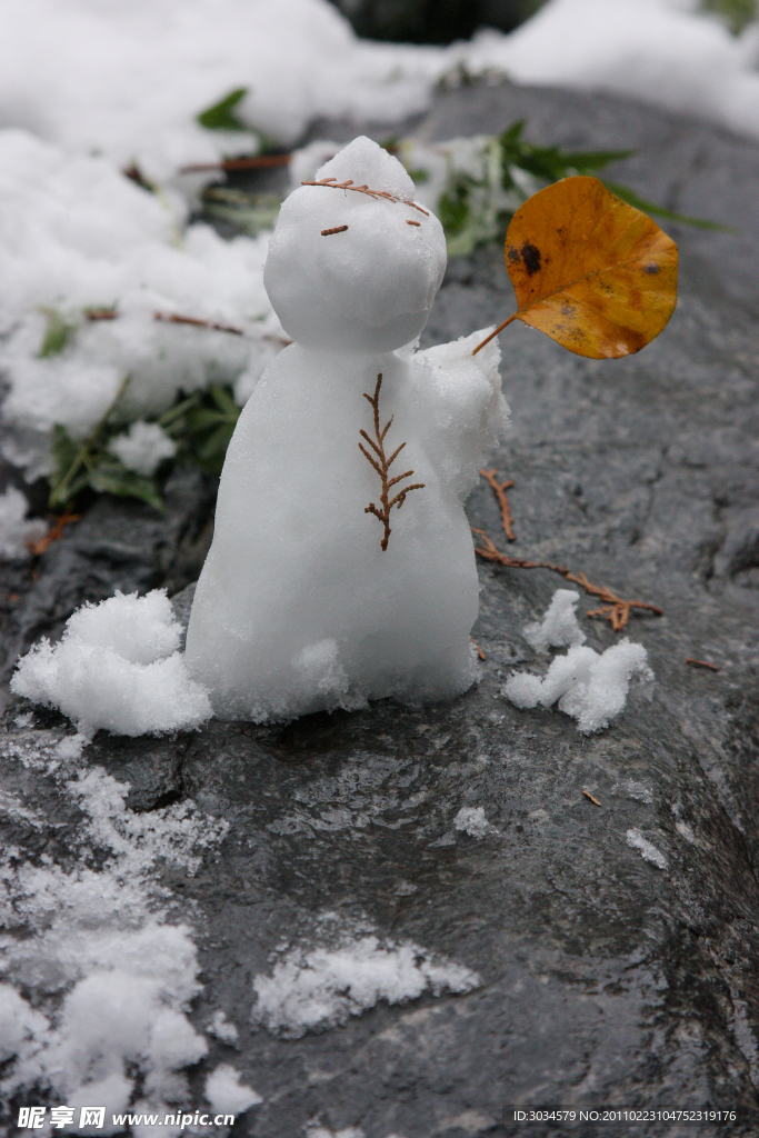 可爱雪人