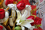 情人节的礼物可爱熊和玫瑰花
