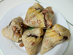 咸香蛋黄肉粽