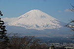 自拍的富士山