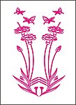 雕刻花 白描 花边底纹