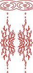 雕刻花 白描 花边底纹