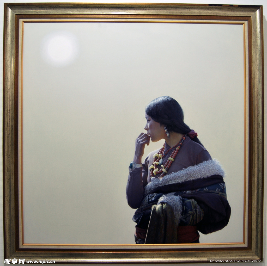 美女油画
