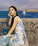 美女油画