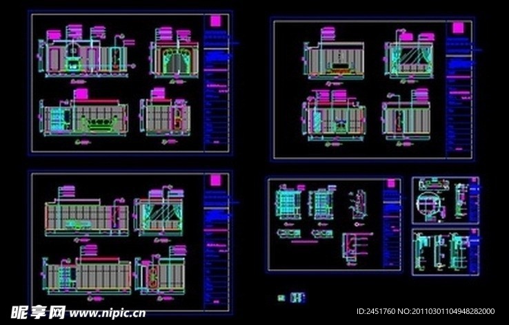 五星级大酒店建筑装修全套CAD施工图