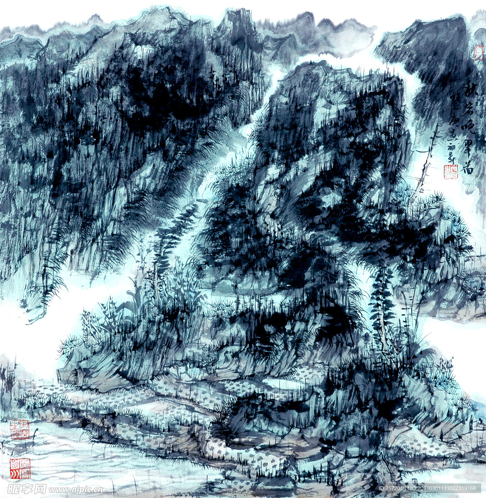 秋岩晚翠