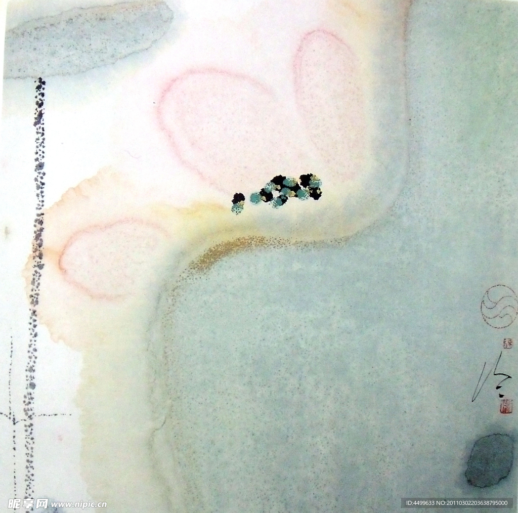 国画 荷花