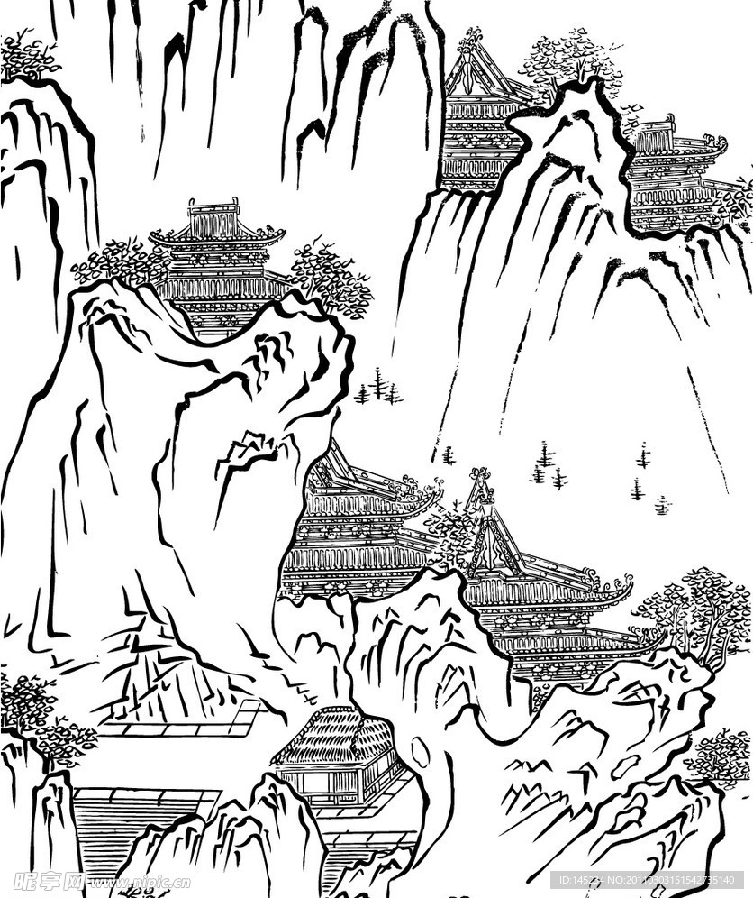 敦煌壁画线描