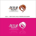 丝兰卡美发店logo设计