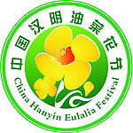 油菜花节矢量标志