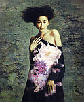 美女油画