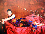 油画美女