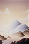 山坡绘画