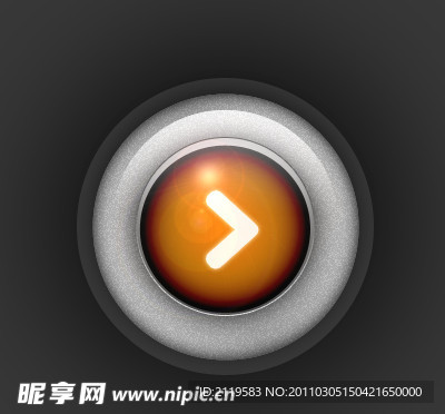 水晶质感按钮分层图标