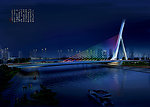现代大桥夜景