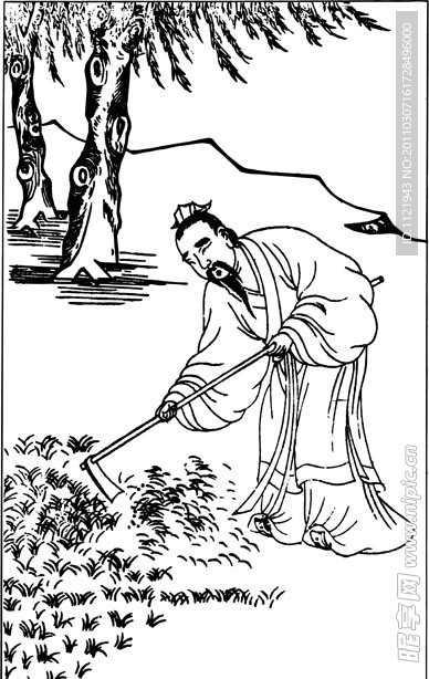 白描人物