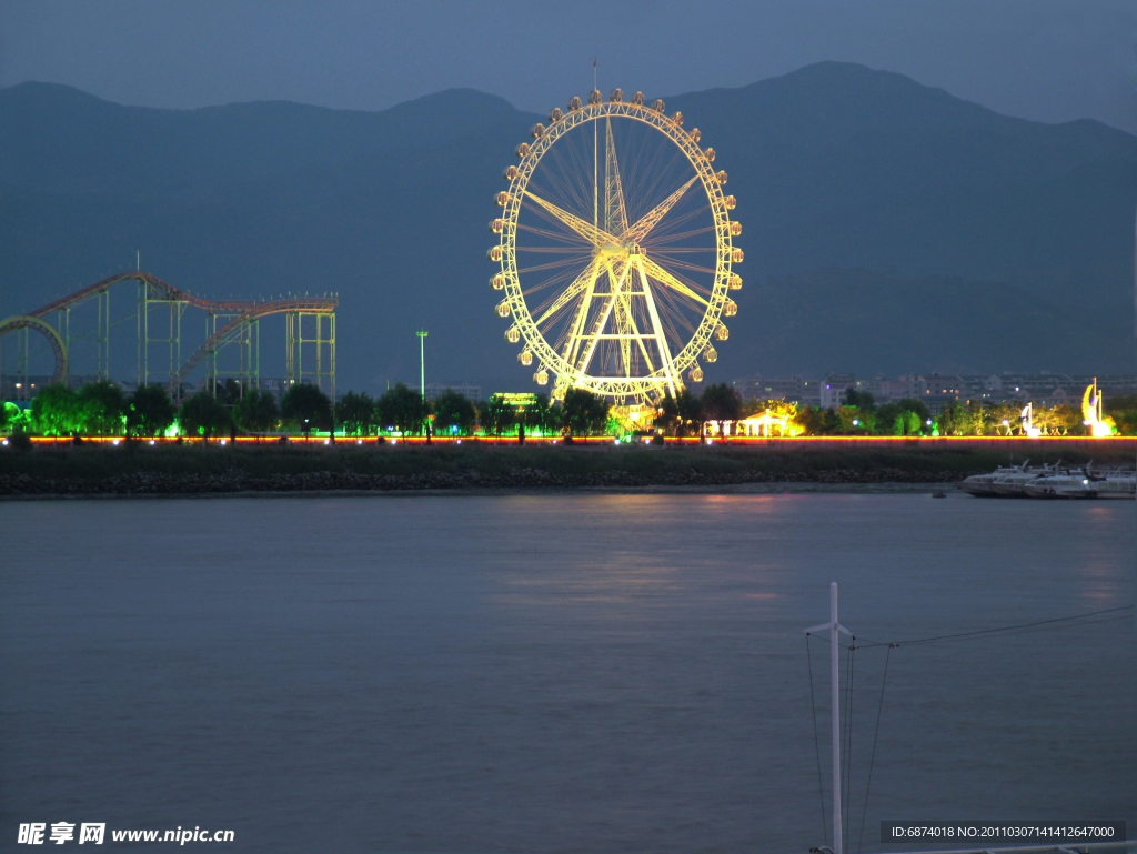 温州 江心屿 夜景